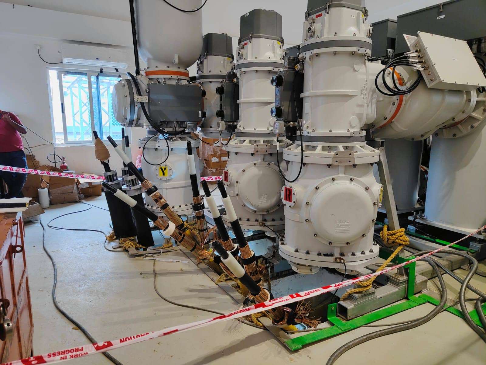 Substation equipment installation
